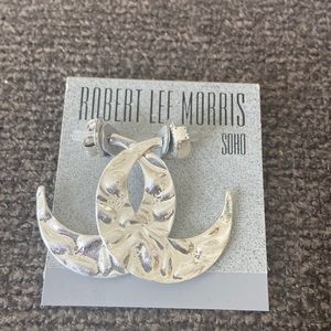 Robert Lee Morris Silver Hoop Earrings